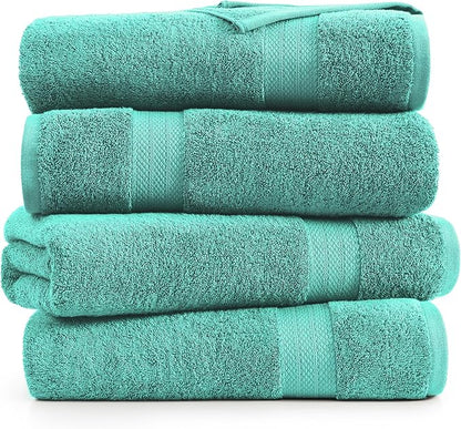 LANE LINEN Bathroom Towels Set- 100% Cotton Luxury Bath Towels