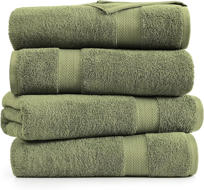 LANE LINEN 4 PCs Bath Towels Set