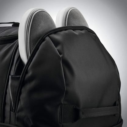 Samsonite Andante 2 Wheeled Duffel Bag – 32-Inch Durable Rolling Luggage with Inline Skate Wheels, Push-Button Handle & Spacious Compartments – Travel-Friendly and Lightweight - All Black