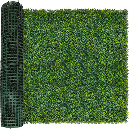 ODTORY Artificial Boxwood Roll Panels, 48"x120" (40 sq.ft) UV-Resistant Faux Ivy Privacy Fence Screen, Decorative Grass Wall Covering for Indoor & Outdoor Garden, Backyard, Balcony, Home Decor