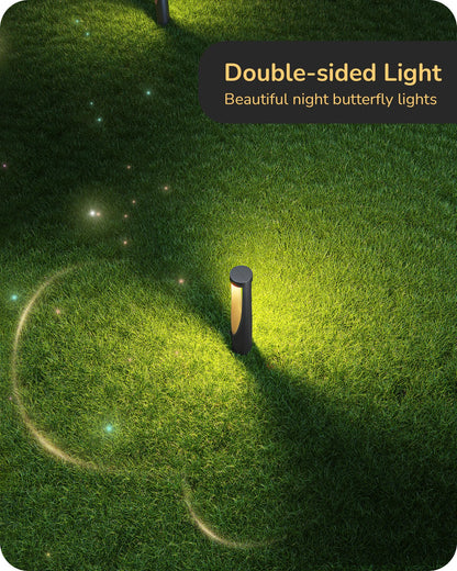 EDISHINE Low Voltage Landscape Lights, 12V 2W 150LM, 3000K LED, Waterproof, 12 Pack, Black, Model HGSL36C