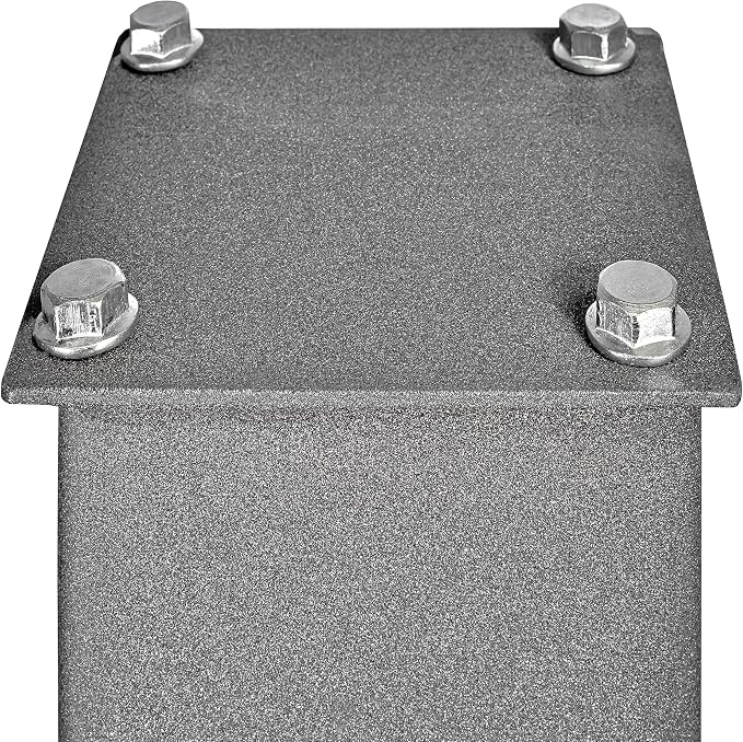 Mail Boss 7205 Package Master Curbside Locking Security Mailbox | Granite 21.5 x 12 x 16.5 inches & 7126 Surface Mount, Granite Mailbox Post