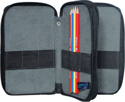 Speedball Art Products 252480 48 Pencil Storage Canvas Pencil Case, Chocolate