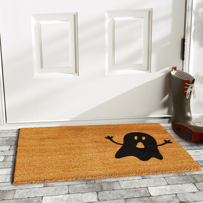 Calloway Mills 102011729 Ghost Doormat, 17" x 29", Natural/Black